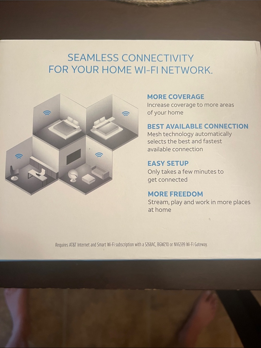 AT&T White Smart Wi‑Fi Extender – Boost Home Coverage - Picture 3 of 3